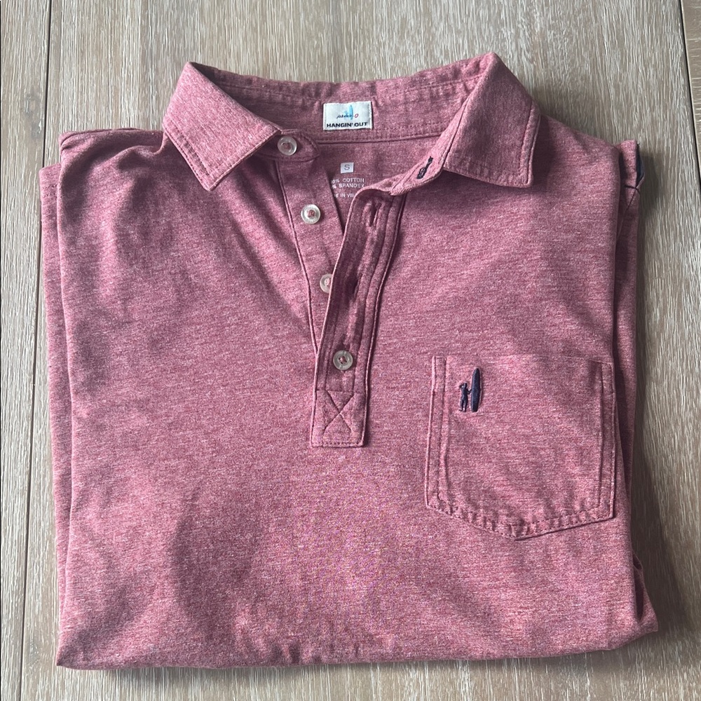 johnnie-O Burgundy Polo Shirt